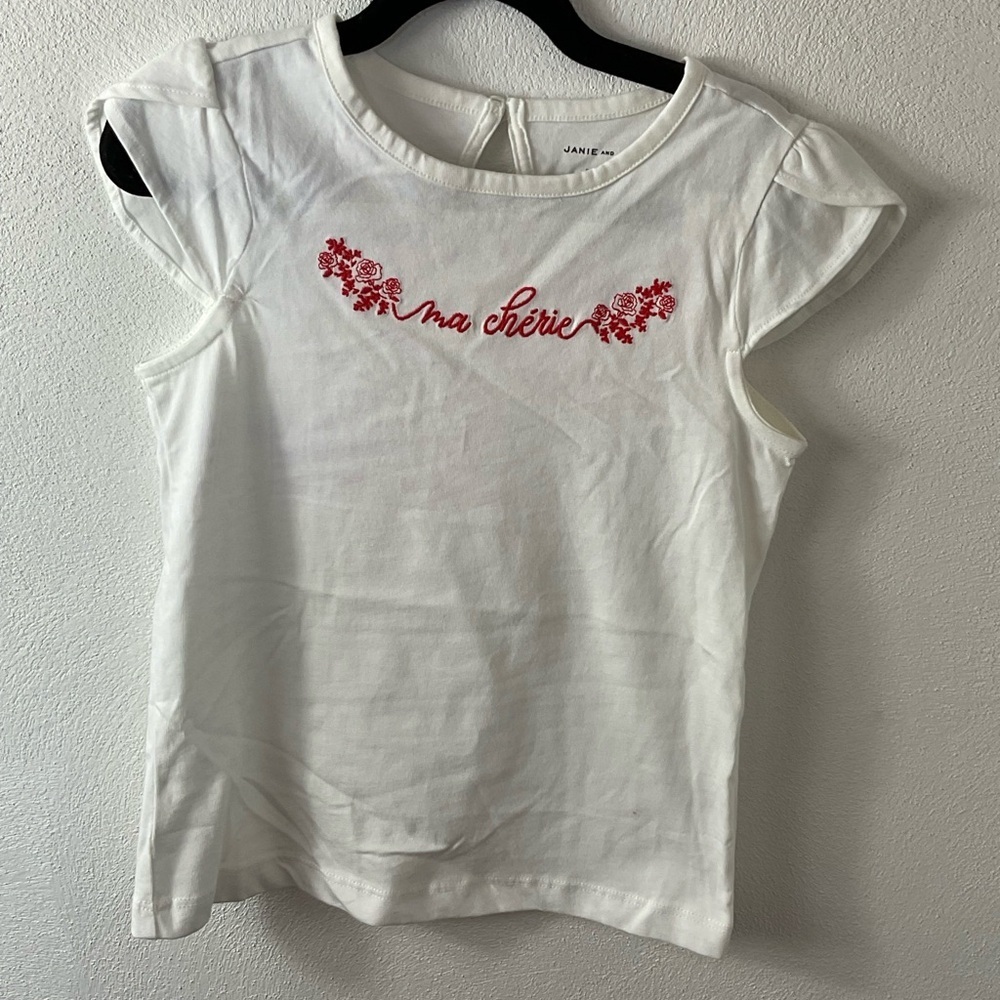 Girls Janie. and Jack Ma Cherie Top Shirt Sz 6